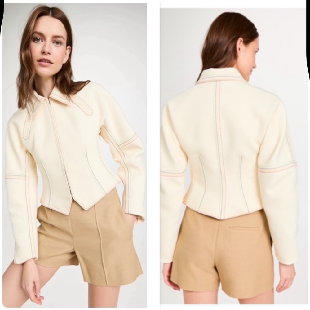 New Tory Burch Cotton Twill Jacket - Picture 2 of 15
